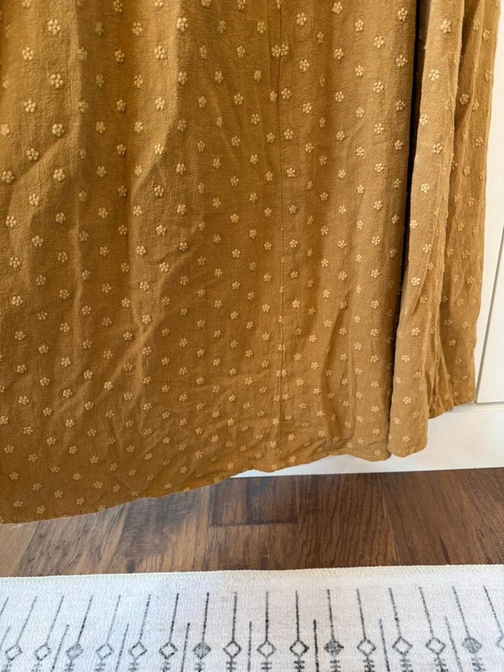 LIKE NEW Rylee and Cru OCEANE Women's Puff-Sleeve Maxi Dress in Mustard Yellow - Picture 6 of 12